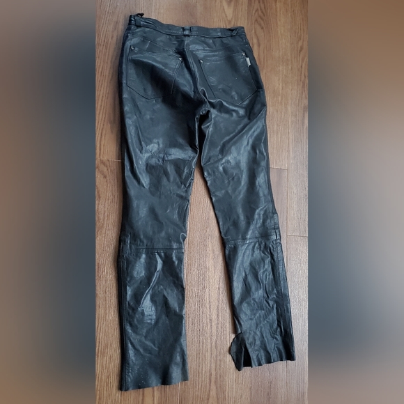 Black Leather Pants - Picture 3 of 12